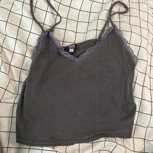Grey lace urban outfitters tank top